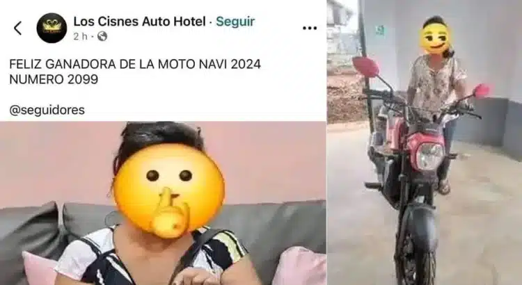 ¿Mala o buena suerte?: damita no pudo explicar cómo ganó rifa para clientes de un autohotel