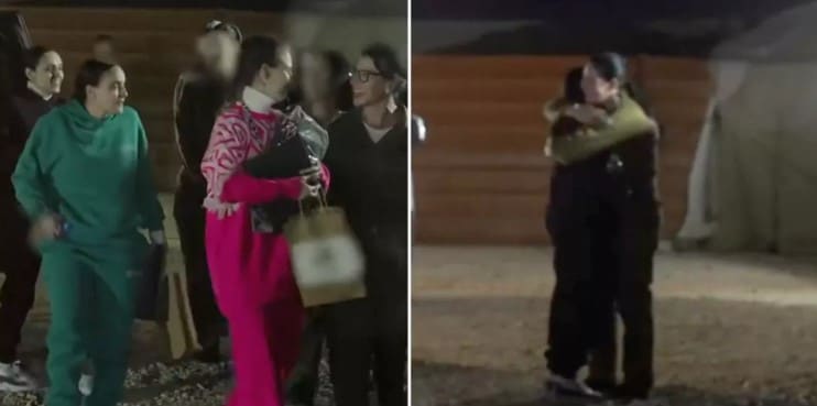 [VIDEO] Israel difunde emotivo reencuentro de mujeres liberadas por Hamás con sus familias