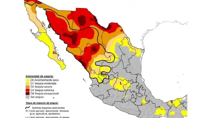 Avanza la sequía en México