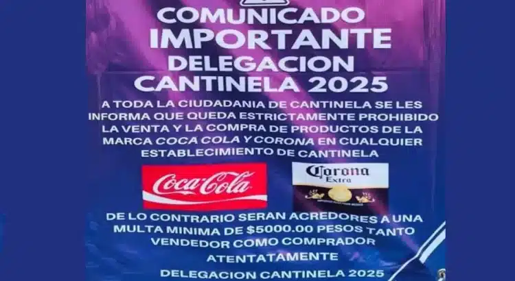 En este pueblo no se puede vender ni comprar Coca-Cola o Corona