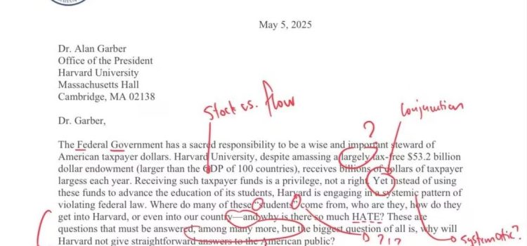 Secretaria de Educación envía carta a Harvard… plagada de errores gramaticales