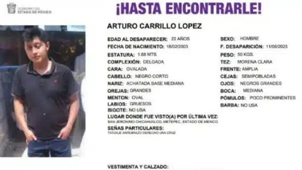 Arturo desaparece luego de aceptar trabajo como trailero en Jalisco