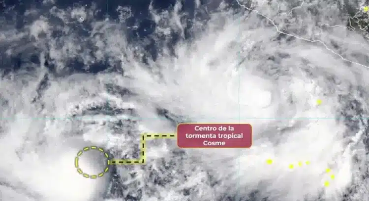 Se forma la tormenta tropical “Cosme” al suroeste de las costas de Jalisco