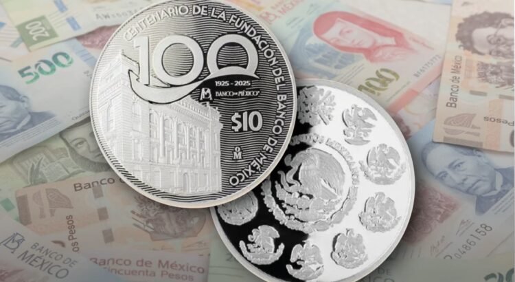 Banco de México lanza moneda de plata y billetes conmemorativos por su centenario