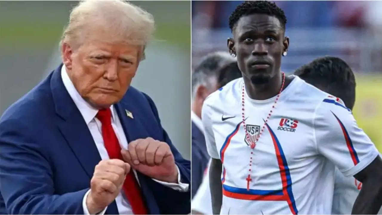 Trump confirma que llamó a Infantino para pedirle reconsiderar la tarjeta roja para Folarin Balogun